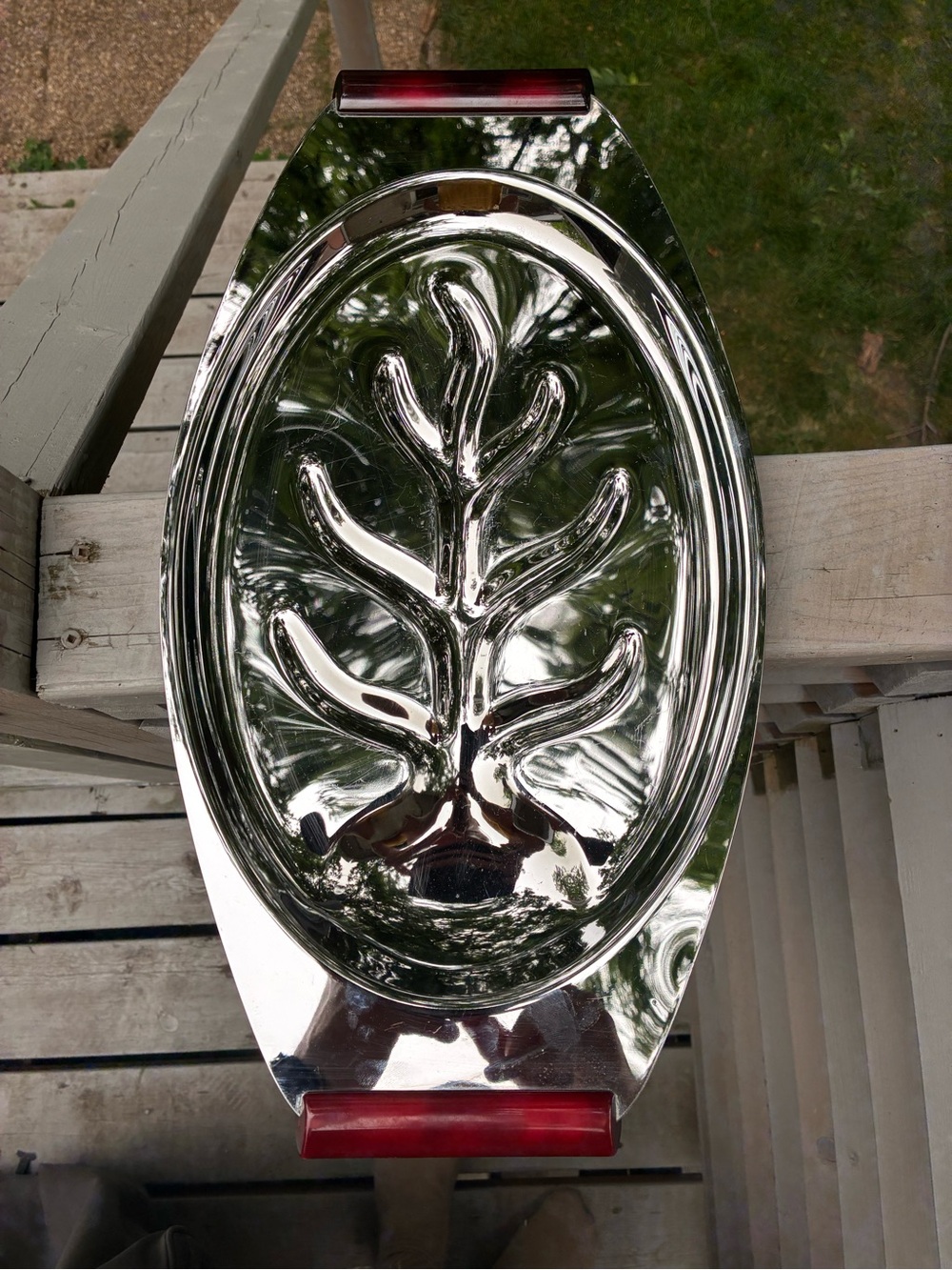 Vintage Glo-Hill Chrome Serving Tray